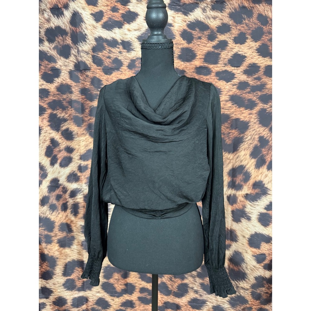 Cowl Neck Long Sleeve Top